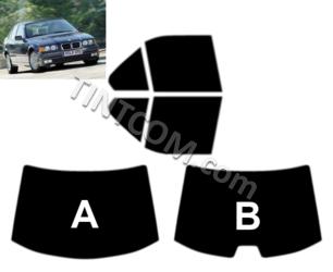                                 Pre Cut Window Tint - BMW 3 series Е36 (4 doors, saloon, 1991 - 1998) Solar Gard - NR Smoke Plus series
                            